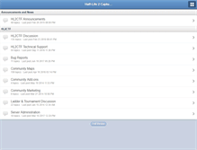 Tablet Screenshot of forums.hl2ctf.com